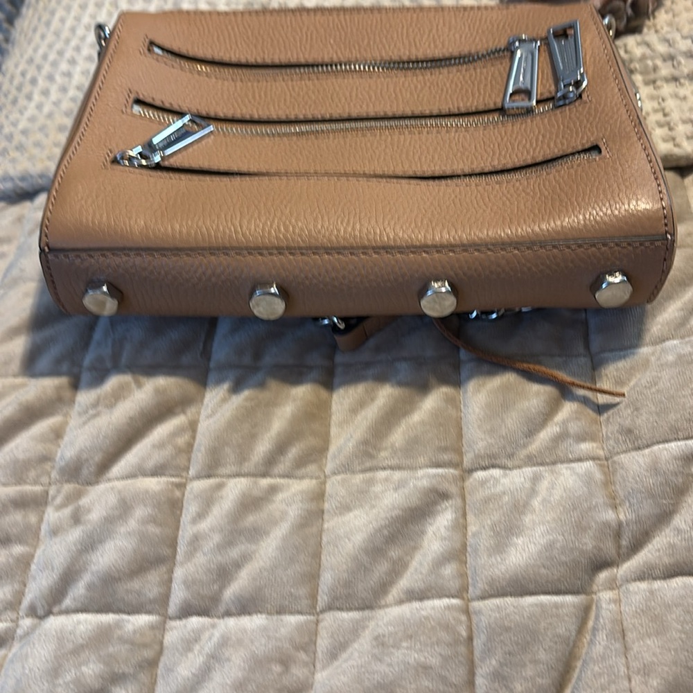 Rebecca MINKOFF 3 zipper small bag with metal and leather strap. - Picture 6 of 7